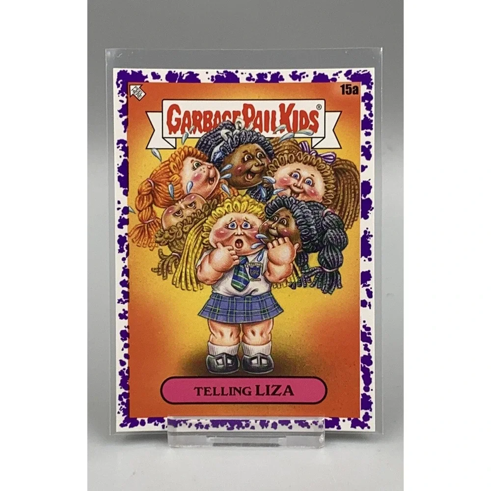 2020 Topps Garbage Pail Kids Late to‎ School Jelly Purple Telling Liza #15a
